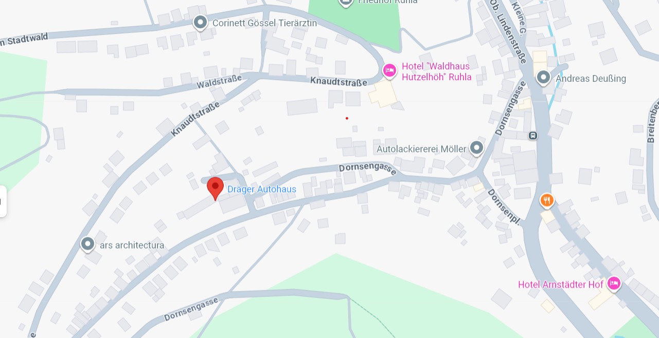 Standort AUTO DRÄGER in Ruhla – Kartenansicht